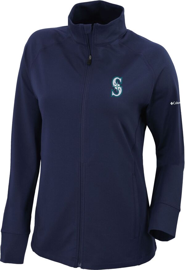 コロンビア レディース アウター 上衣・上衣 Columbia Women\u0027seattle Mariners Omni-Wick Greenkeeper Full-Zip Jacket Navy 米国海軍