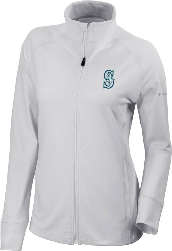 コロンビア レディース アウター 上衣・上衣 Columbia Women\u0027seattle Mariners Omni-Wick Greenkeeper Full-Zip Jacket White 白いこと