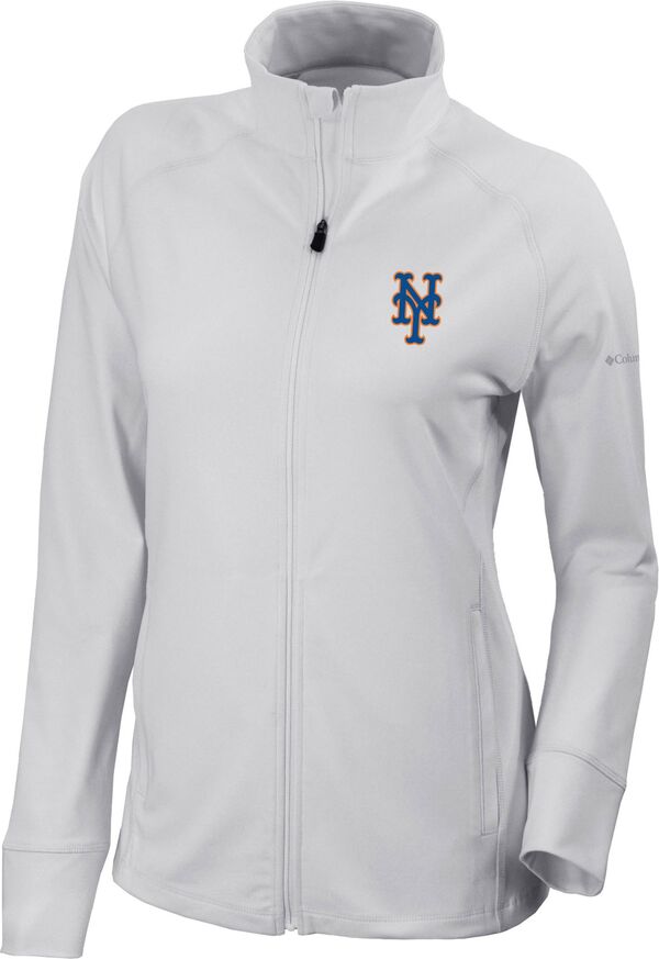 コロンビア レディース アウター 上衣・上衣 Columbia Women\u0027s New York Mets Omni-Wick Greenkeeper Full-Zip Jacket White 白いこと