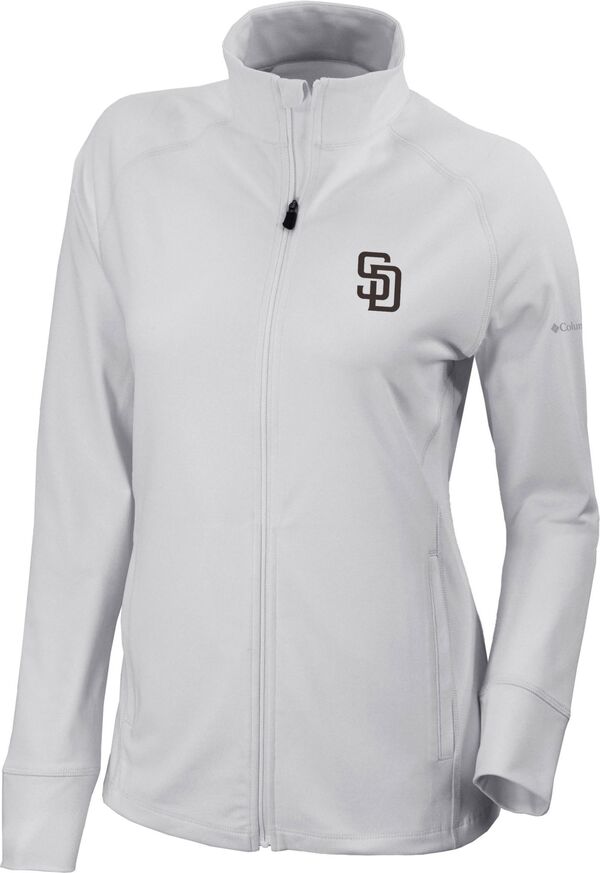 コロンビア レディース アウター 上衣・上衣 Columbia Women\u0027san Diego Padres Omni-Wick Greenkeeper Full-Zip Jacket White 白いこと