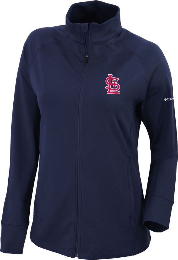 コロンビア レディース アウター 上衣・上衣 Columbia Women\u0027st. Louis Cardinals Omni-Wick Greenkeeper Full-Zip Jacket Navy 米国海軍