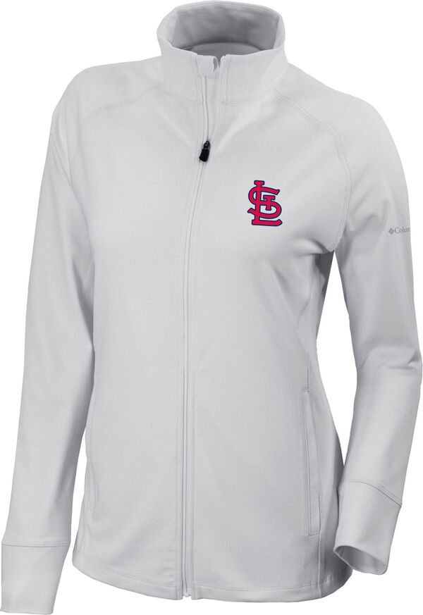 コロンビア レディース アウター 上衣・上衣 Columbia Women\u0027st. Louis Cardinals Omni-Wick Greenkeeper Full-Zip Jacket White 白いこと