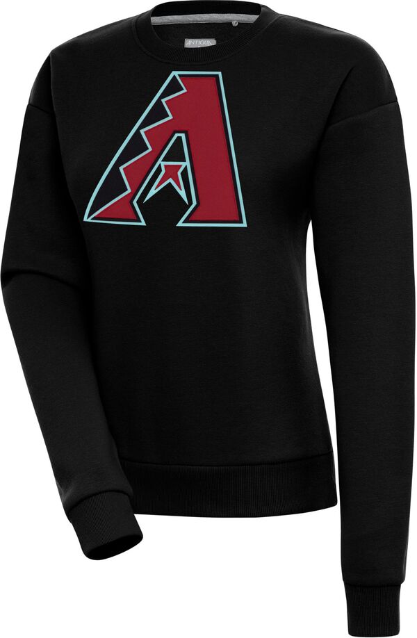 アンティグア レディース アウター パーカー・スウェット クルーネック シャツ Antigua Women's Arizona Diamondbacks Victory Crew Neck Sweatshirt Black ブラック|ReVida 店