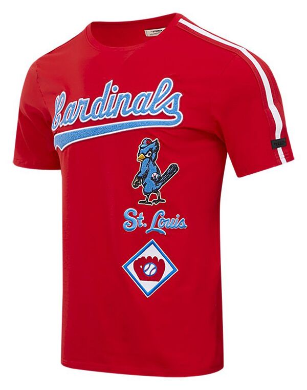 プロスタンダード メンズ トップス Tシャツ ジャージー Pro Standard Ment. Louis Cardinals Retro Single Jersey Striped T-Shirt Red レッド