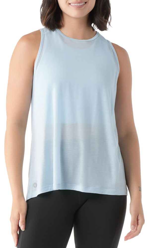 スマートウール レディース トップス タンクトップ ハイネック SmartWool Women's Active Ultralite High Neck Tank Top Winter Sky