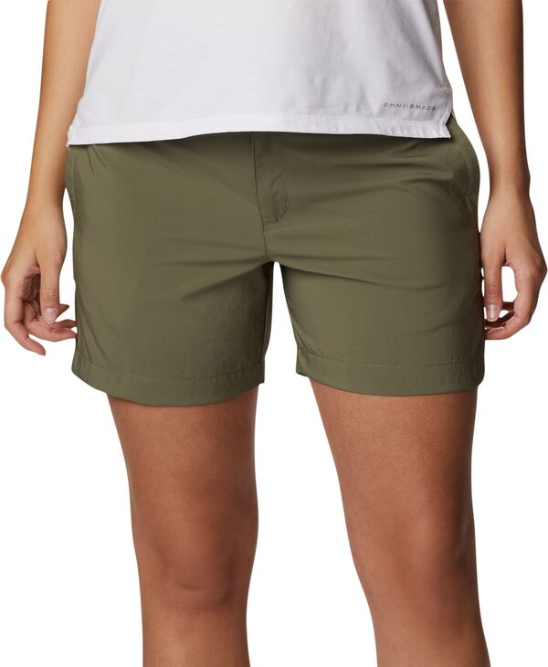 コロンビア レディース ボトムス 二分の一ズボン下・さる股引き 遊撃手ズボン下 Columbia Women\u0027silveridge Utility Shortstone Green 緑であること