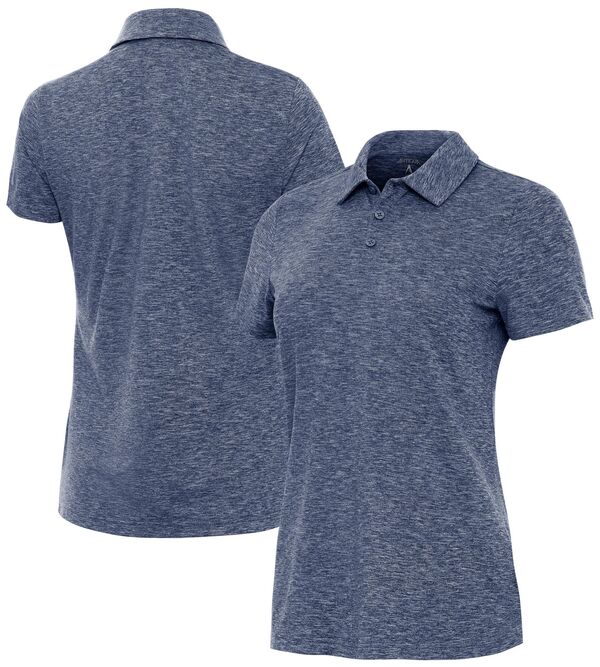 アンティグア レディース トップス ポロシャツ Antigua Women's Matter Golf Polo Navy Heather ヘザー|ReVida 店