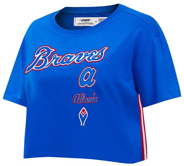 プロスタンダード レディース トップス Tシャツ Pro Standard Women's Atlanta Braves Retro Boxy T-Shirt Royal｜ReVida 店