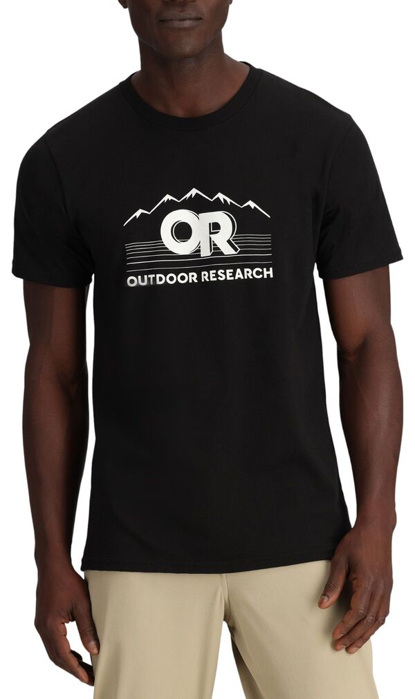 アウトドアリサーチ メンズ トップス Tシャツ Outdooresearch Men's Advocate T-Shirt Black/White ホワイト|ReVida 店