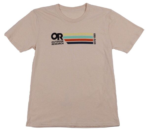 アウトドアリサーチ メンズ トップス Tシャツ ロゴ Outdooresearch Men's Quadrisenior Logo T-Shirt Natural