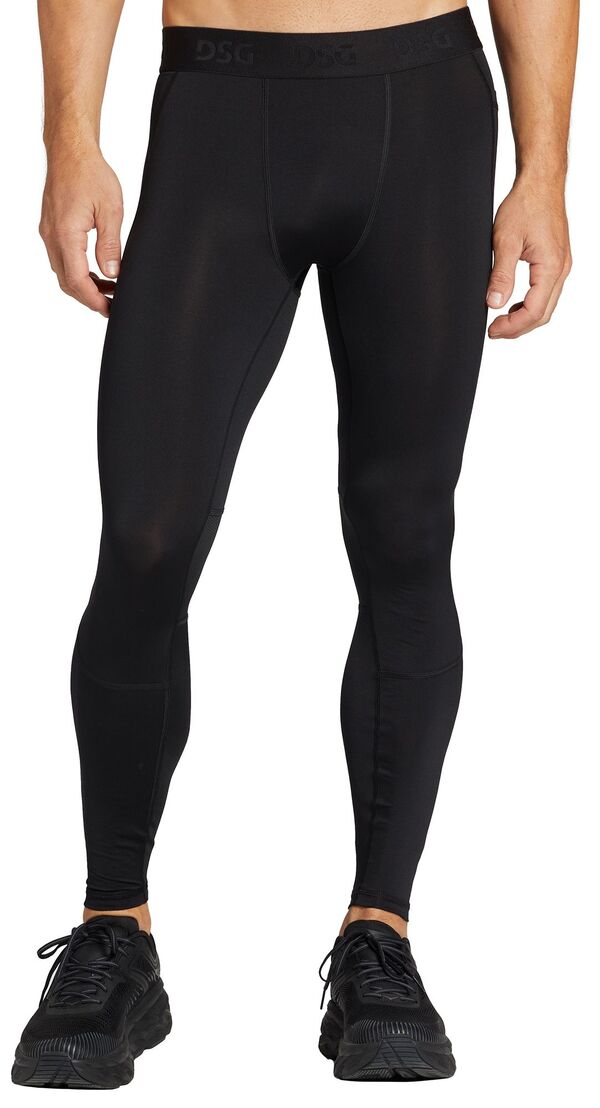 DSG メンズ ボトムス カジュアルパンツ DSG Men's Compression Tights with Pocket Pure Black ブラック｜ReVida 店
