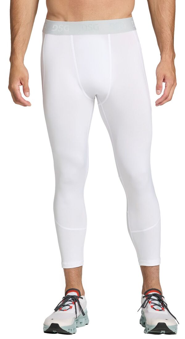 DSG メンズ ボトムス カジュアルパンツ DSG Men's Compression 3/4 Tights with Pocket Pure White ホワイト