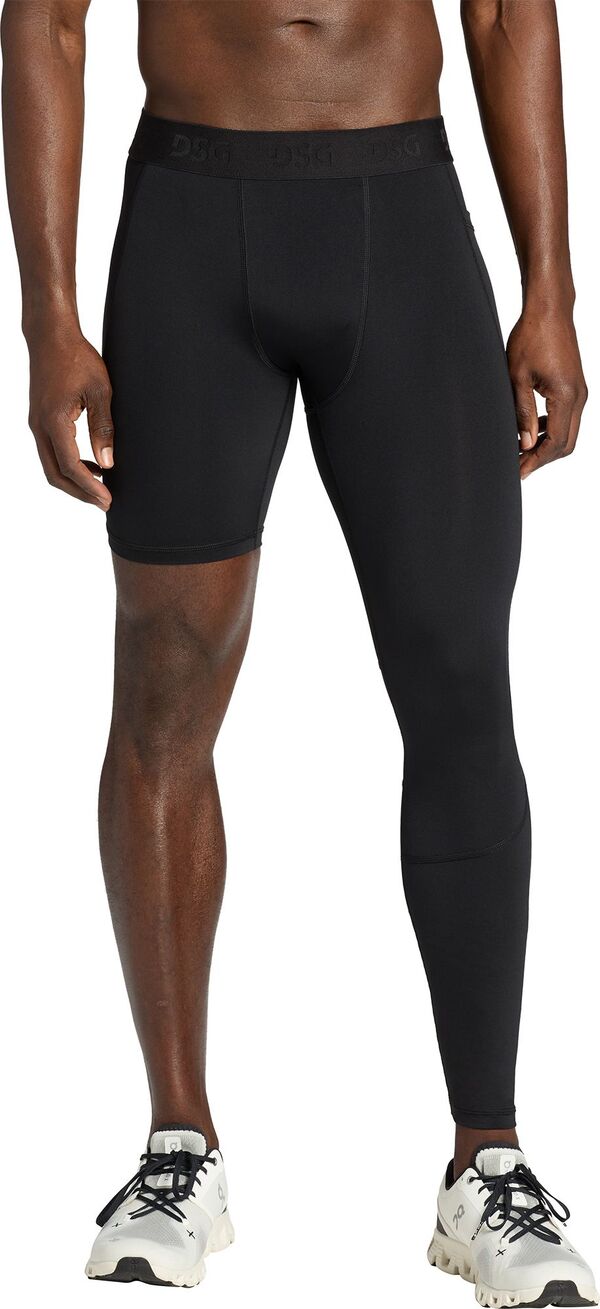 DSG メンズ ボトムス カジュアルパンツ DSG Men's One Left Leg Tights Pure Black ブラック