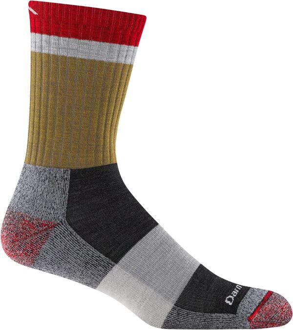 ダーンタフ レディース アンダーお召しもの ソックス Darn Tough Men\u0027s Heady Stripe Micro Crew Lightweight Hiking Sock Ash 死灰