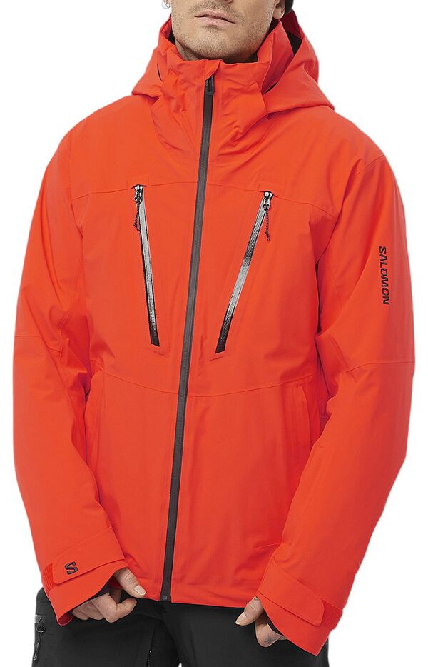 サロモン メンズ アウター ジャケット・ブルゾン Salomon Men's Brilliant Jacket Cherry Tomato｜ReVida 店