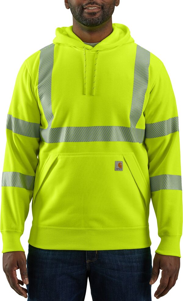 カーハート メンズ アウター パーカー・スウェット シャツ Carhartt Men's High-Visibility Loose Fit Midweight Class 3 Sweatshirt Brite Lime ライム