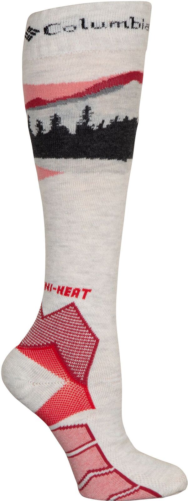 コロンビア メンズ アンダーウェア 靴下 Columbiadult Omni-Heat Mountain Range Over the Calf Ski Socks Chalk Heather チョーク