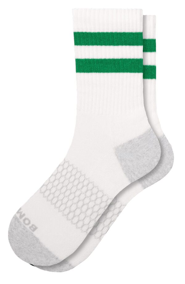 ボンバス メンズ アンダーウェア 靴下 ヴィンテージ Bombasolid Vintage Stripes Half Calf Socks Deep Jungle ストライプ