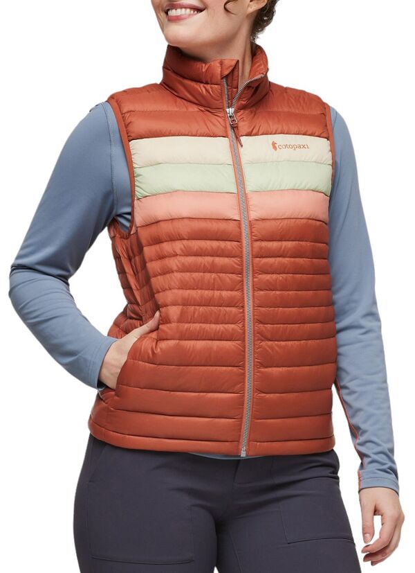 コートパクシー レディース アウター ジャケット・ブルゾン ベスト ダウン Cotopaxi Women's Fuego Down Vest Faded Brick Stripes ストライプ