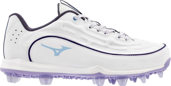 ミズノ レディース シューズ スニーカー Mizuno Women's 9-Spike Advanced Finch Elite 6 TPU Softball Cleats White/Lavender ホワイト