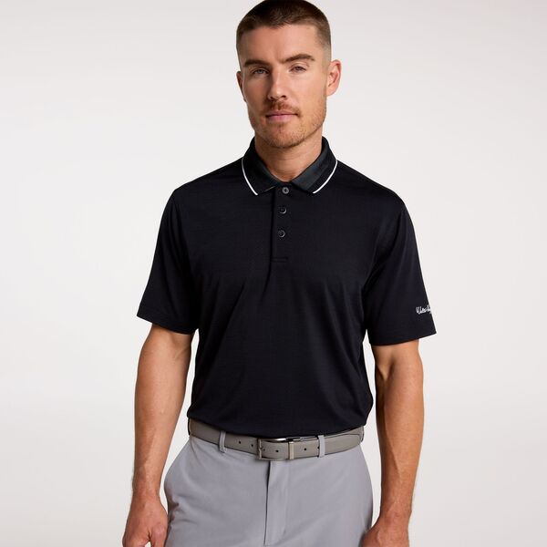 ウォルターヘーゲン メンズ トップス ポロシャツ Walter Hagen Men's Performance 11 Birdseye Polo Pure Black Heather ブラック｜ReVida 店