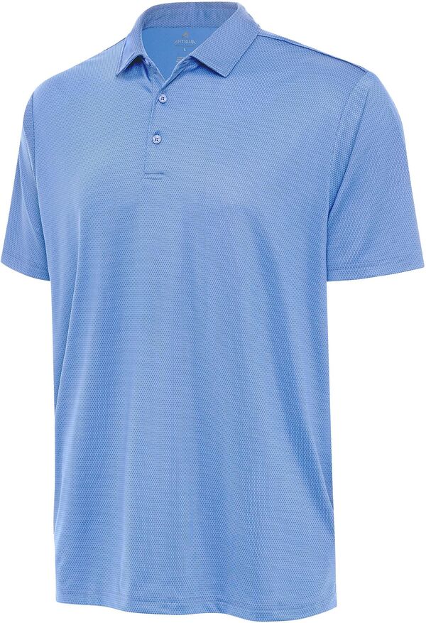 アンティグア メンズ トップス ポロシャツ Antigua Men's Ellipse Golf Polo Columbia Blue ブルー｜ReVida 店