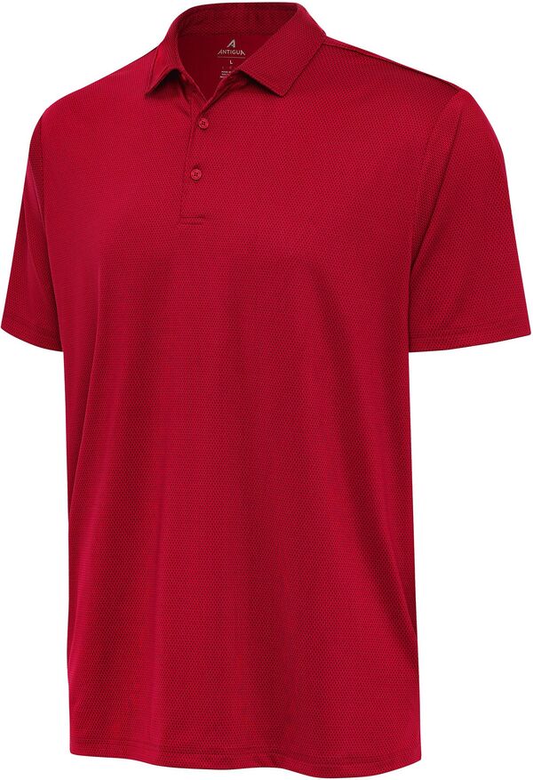 アンティグア メンズ トップス ポロシャツ Antigua Men's Ellipse Golf Polo Dark Red レッド