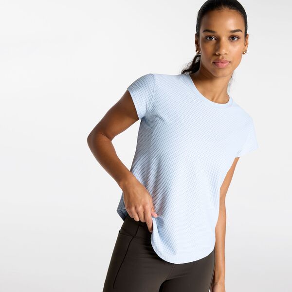 キャリー レディース トップス シャツ CALIA Women's Renew Short Sleeve Tee Pale Blue ブルー