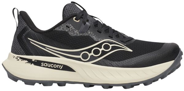 サッカニー レディース シューズ スニーカー Saucony Women\'s Peregrine 15 Trail Running Shoes Black/Pearl パール