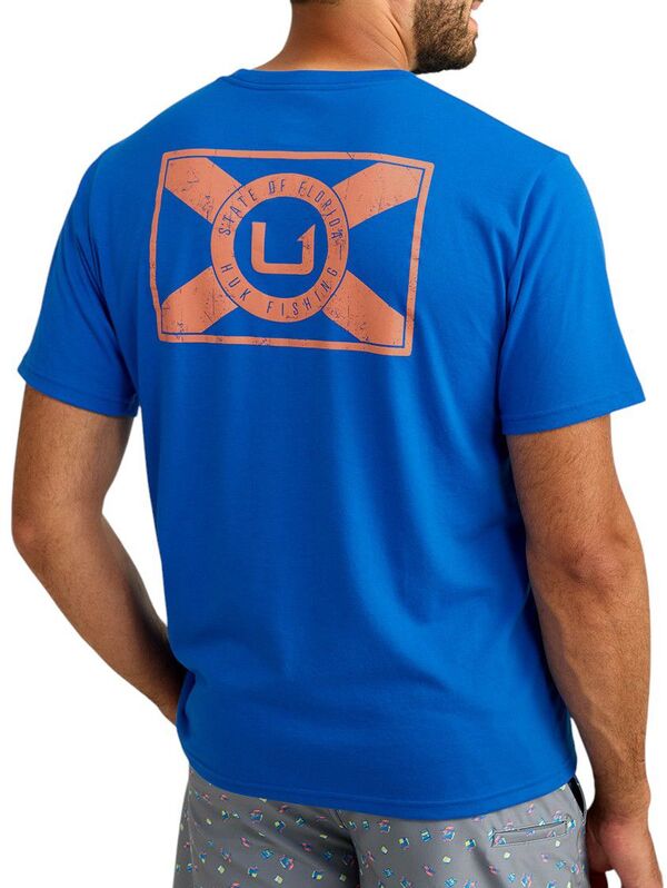 フック メンズ トップス Tシャツ HUK Men's Flo State T-Shirt Ocean Blue ブルー|ReVida 店