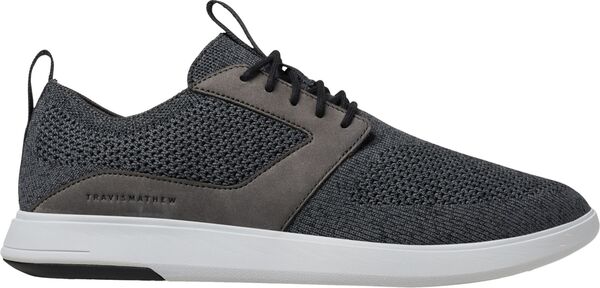 トラビスマヒュー メンズ アンダー御召しもの ソックス TravisMathew The Modern One Spikeless Golf Shoes Heather Grey Pinstripe 薄墨色