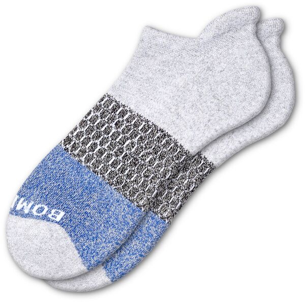ボンバス レディース アンダーウェア 靴下 アンクル Bombas Tri-Block Ankle Socks Grey/Royal グレー