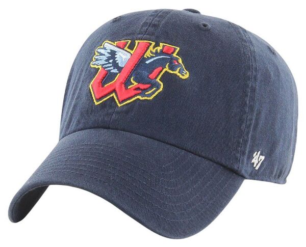 フォーティーセブン レディース アクセサリー 帽子 '47 Adult Wichita Wind Surge Navy Clean Up Adjustable Hat Navy ネイビー｜ReVida 店