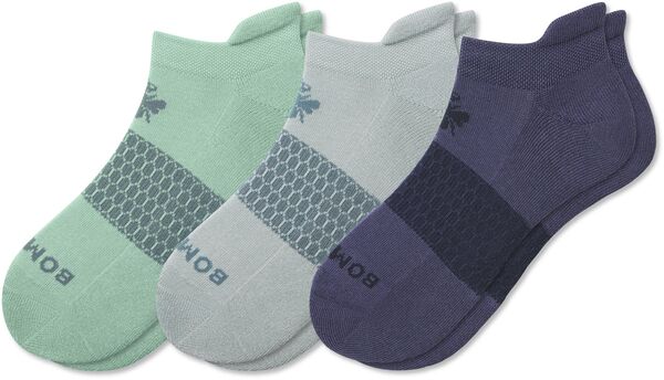ボンバス レディース アンダーウェア 靴下 アンクル Bombasolid Ankle Socks - 3 Pack Misty Sky Mix