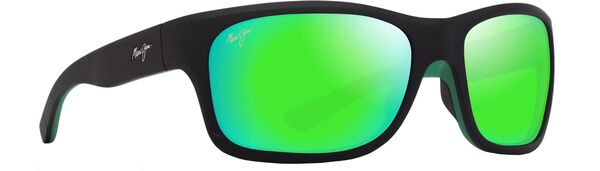 マウイ体育館 メンズ 付属品 サングラス・アイウェア Maui Jim \u0027ano Nui Polarized Sunglasses Black/Green 黒いこと