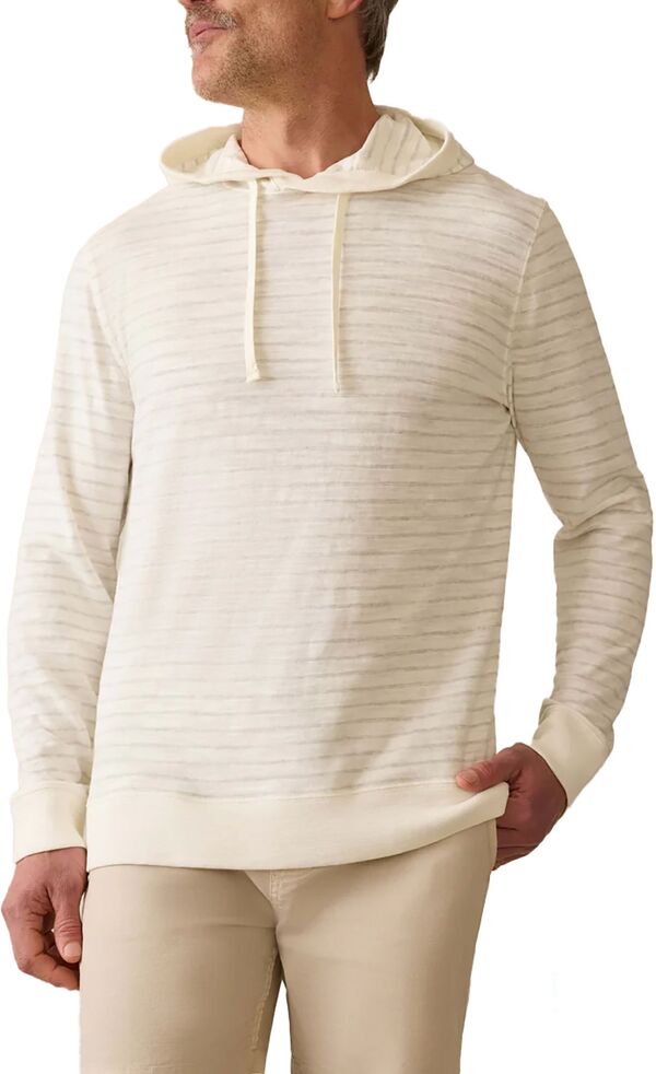 ファレティ メンズ アウター パーカー・スウェット Faherty Men's Heritage Slub Hoodie Ivory Rock Stripe アイボリー