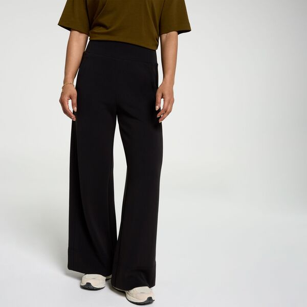 キャリー レディース ボトムス カジュアルパンツ ワイドレッグ CALIA Women'sandwash Wide Leg Pant Pure Black ブラック｜ReVida 店
