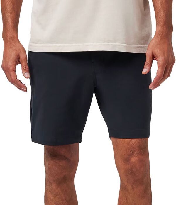 トラビスマヒュー メンズ ボトムス ハーフパンツ・ショーツ ニット TravisMathew Men's 8" StretchKnit Golf Short Black ブラック｜ReVida 店