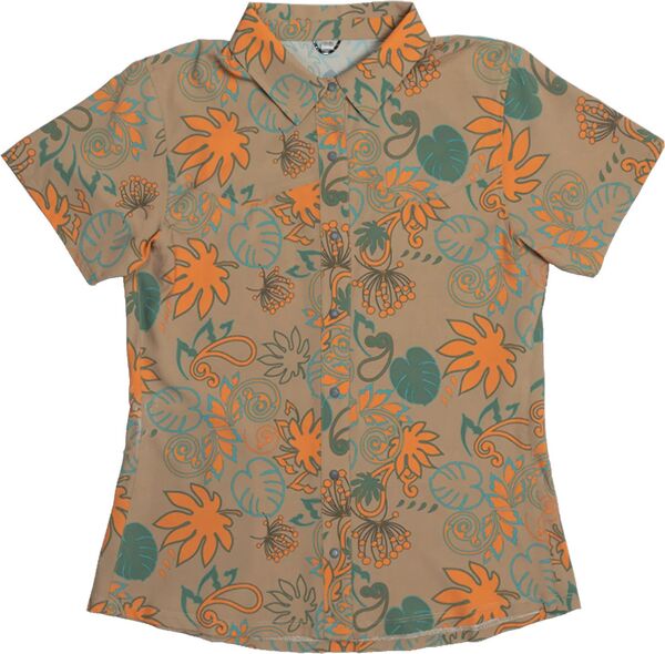 クラブライド レディース トップス シャツ Club Ride Women's Bandara Shirt Coriander Brown Paisley ブラウン
