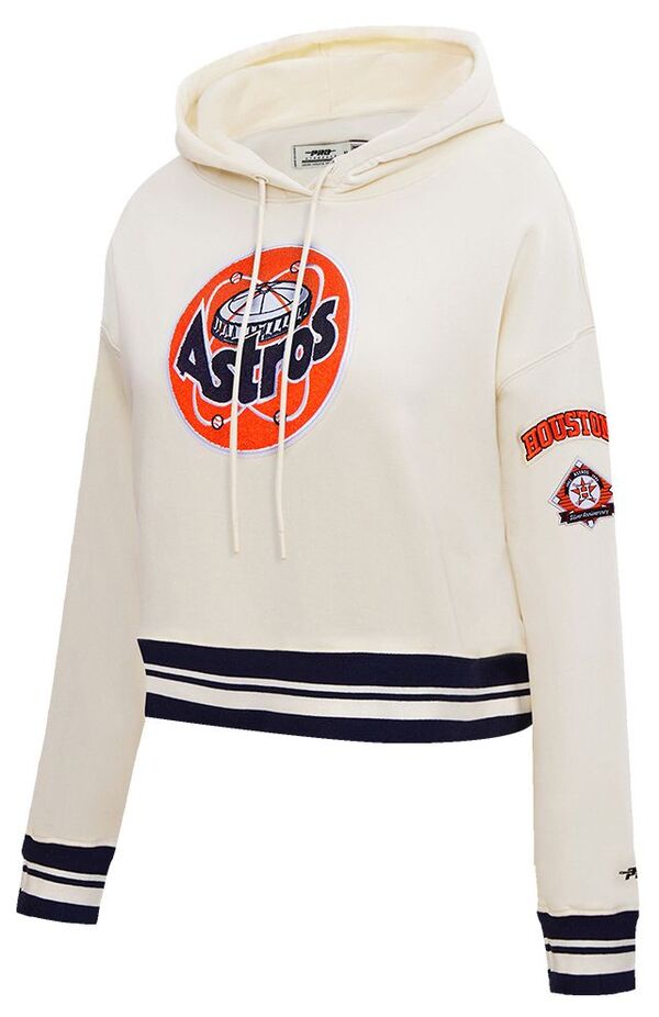 プロスタンダード レディース アウター パーカー・スウェット クロップド フリース Pro Standard Women's Houston Astros Retro Cropped Fleece Hoodie Cream クリーム|ReVida 店