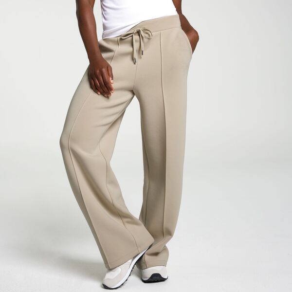 キャリー レディース ボトムス カジュアルパンツ ワイドレッグ スキューバ CALIA Women'soft Scuba Wide Leg Pant Khaki Sand カーキ