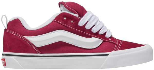 バンズ メンズ シューズ スニーカー Vans Knu Skool Shoes Maroon/White 白いこと メンズ靴-スニーカー