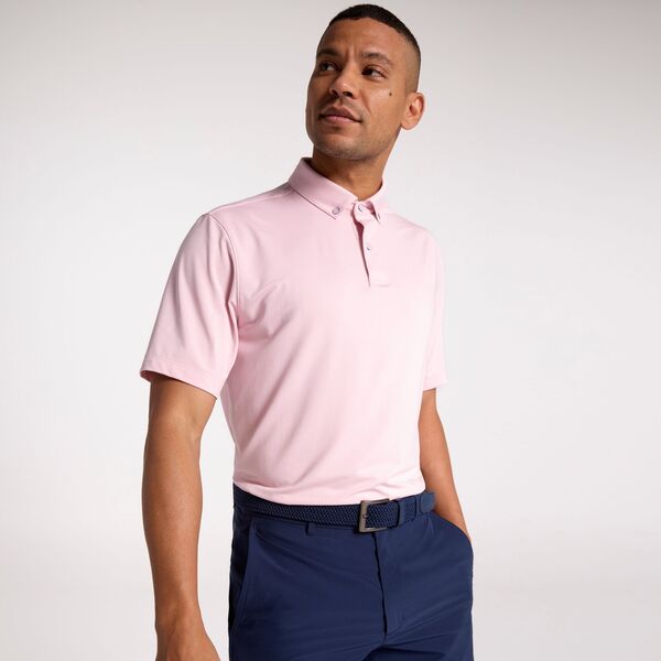 ウォルターヘーゲン メンズ トップス ポロシャツ Walter Hagen Men's Performance 11 Majors Championship Stripe Golf Polo Light Pink/Darker Pink ピンク|ReVida 店