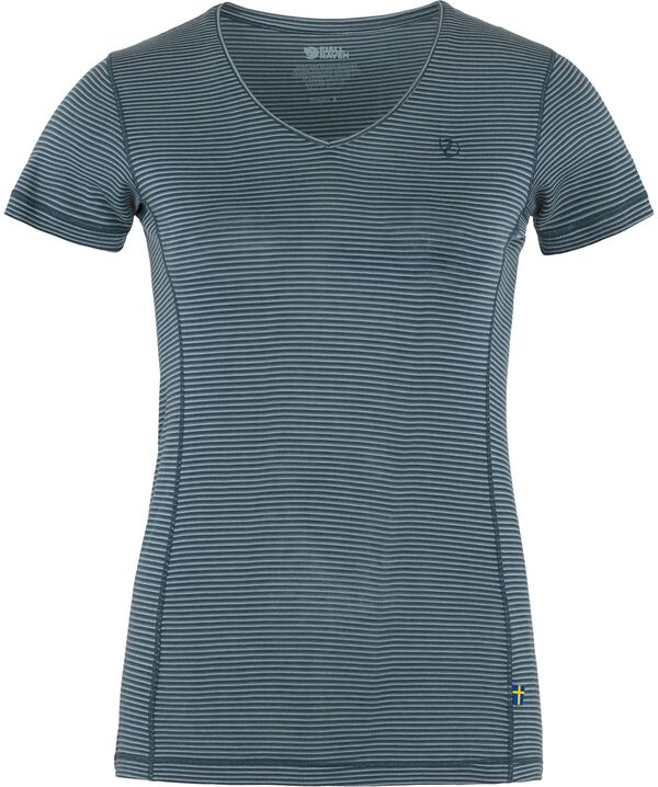 フェールラーベン レディース トップス シャツ Fjallraven Women's Abisko Cool T Shirt Indigo Blue インディゴ|ReVida 店