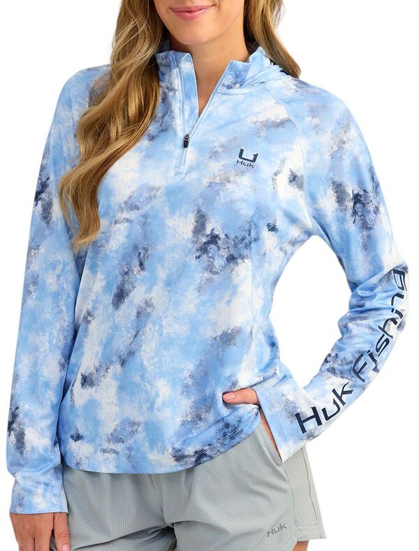 フック レディース アウター パーカー・スウェット プリント HUK Women's Icon Printed Hoodie Windsurfer