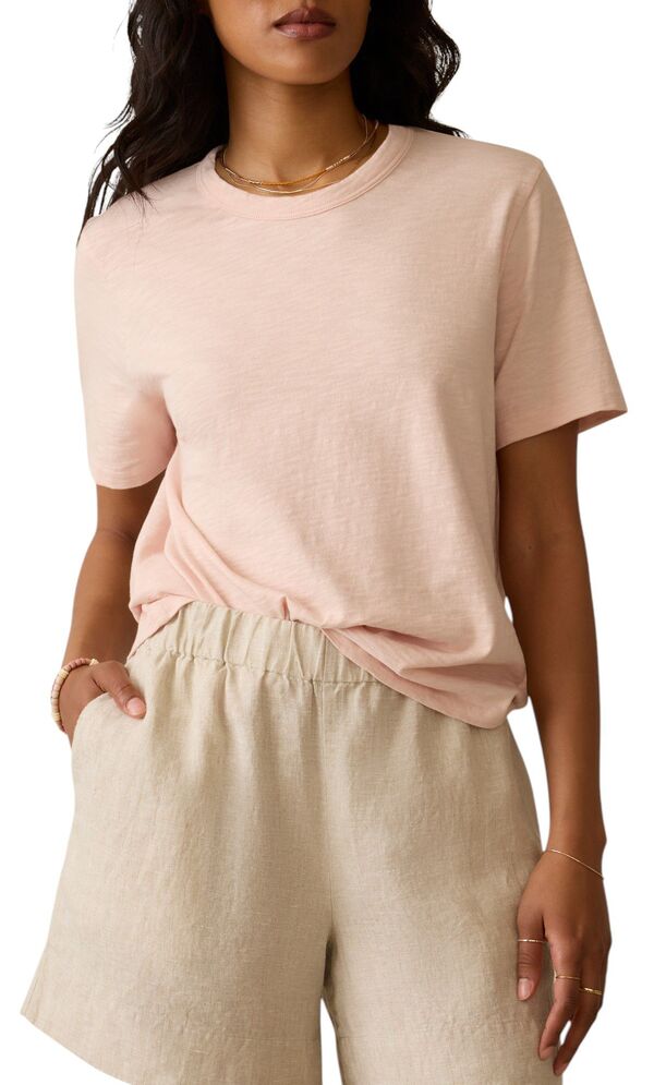 ファレティ レディース トップス Tシャツ Faherty Women'sunwashed Short Sleeve Crew T-Shirt Peach Whip ピーチ 15,386円