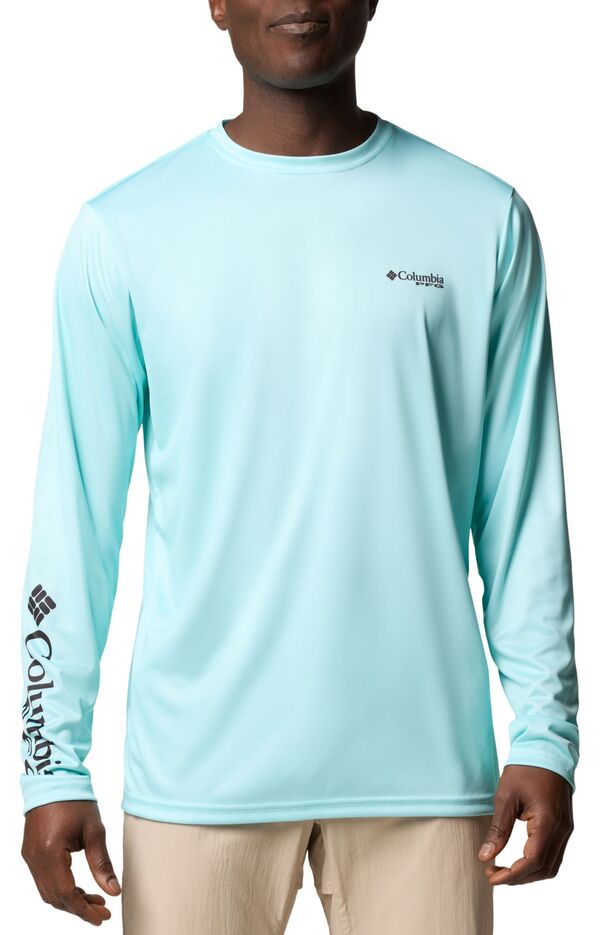 コロンビア メンズ トップス シャツ Columbia Men's Terminal Tackle PFG Fishine Long Sleeve Shirt Gulf Stream｜ReVida 店
