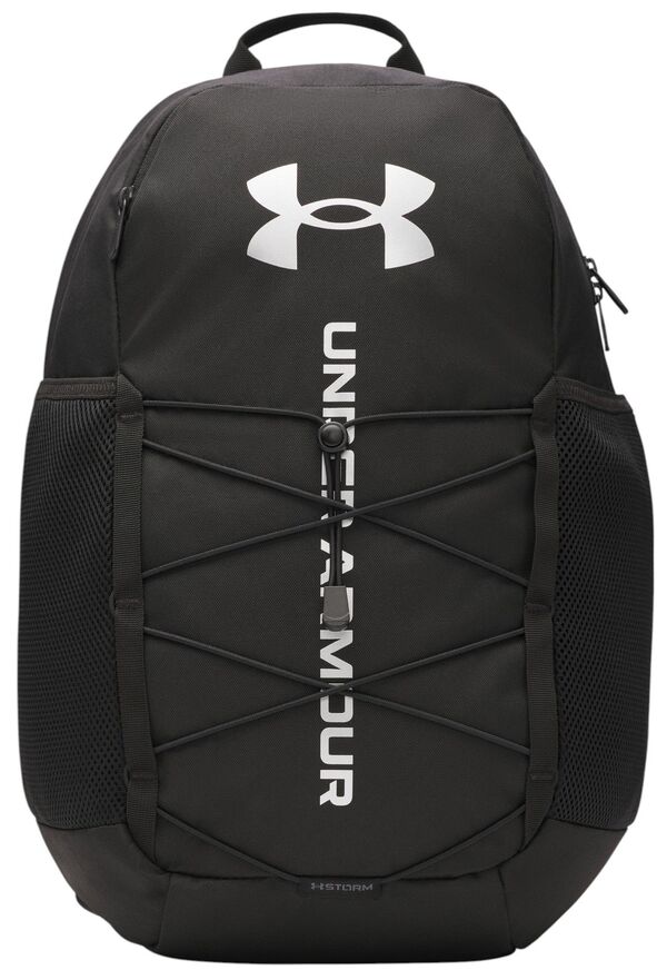 アンダーアーマー レディース 御徒面子 うしろ側容器に並べる・背嚢 Under Armour Hustle Sport 6.0 Backpack Black/Black/Metallic Silv 黒いこと