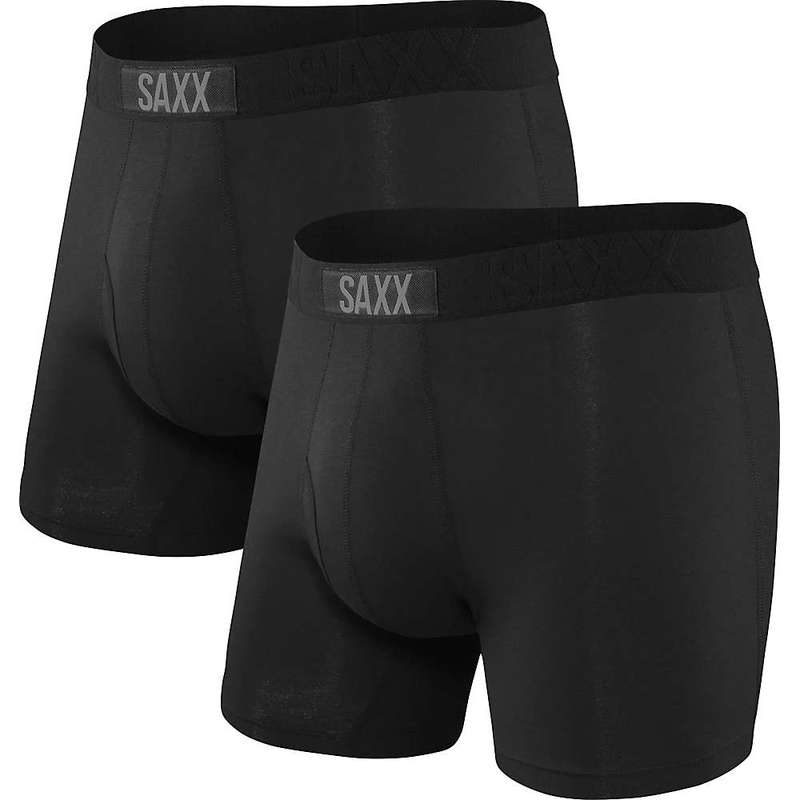 11012円 大好き 11012円 新製品情報も満載 サックス メンズ ボクサーパンツ アンダーウェア SAXX Men's Classic Ultra 2 Pack Boxer Black