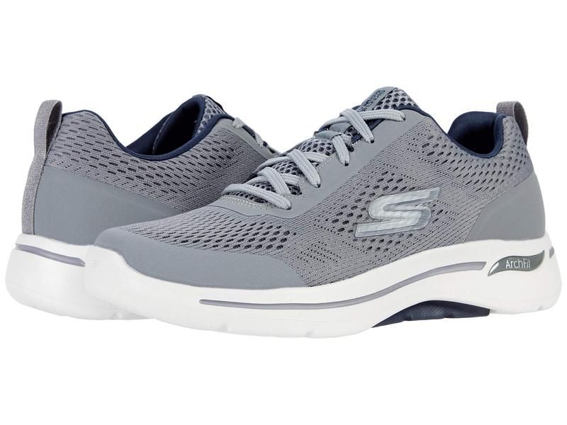 店舗良い スケッチャーズ メンズ スニーカー シューズ Go Walk Arch Fit Idyllic Grey Navy 07 Greyna Rashiastrologer Com